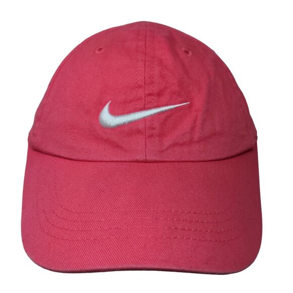 Nike Girl's Strapback Hat Pink Size Child 100% Cotton Embroidered Swoosh Logo - Picture 1 of 7